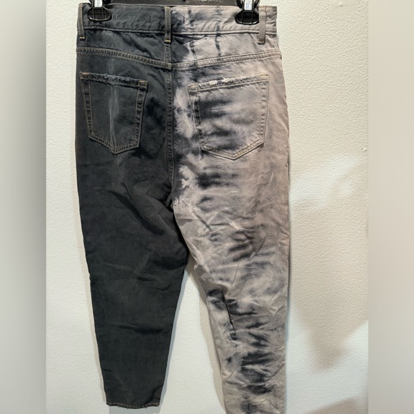 Sold Out PacSun Eco Two-Tone Tie Dye Ultra High Waisted Slim Fit Jeans - Picture 5 of 9